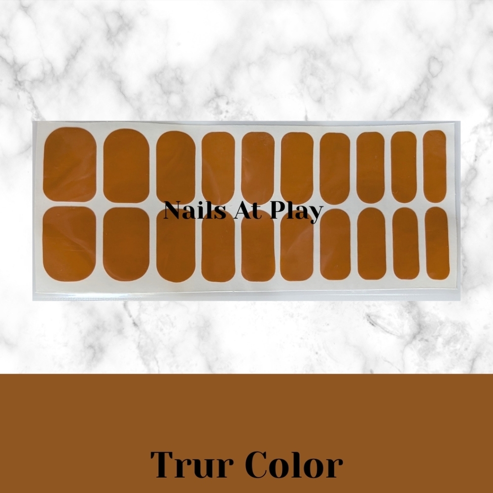 Easy Gellies Nail Wraps - Umber ( Solid Color)